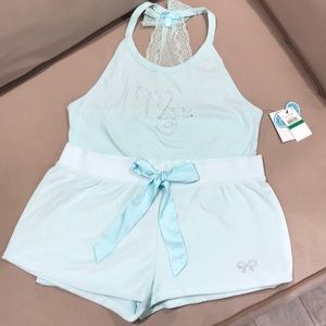 Betsey Johnson “Mrs.” tank and shorts pajama set